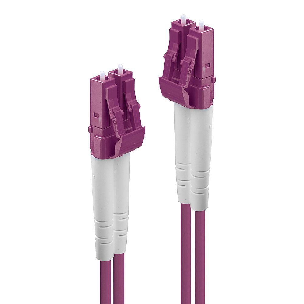 Lindy 46342 cavo a fibre ottiche 3 m LC OM4 Rosa [LINDY46342]