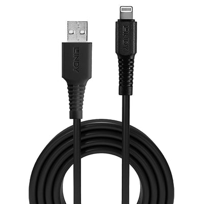 Lindy 31320 cavo Lightning 1 m Nero [LINDY31320]