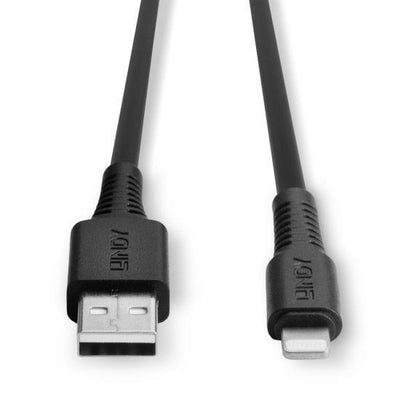 Lindy 31320 cavo Lightning 1 m Nero [LINDY31320]