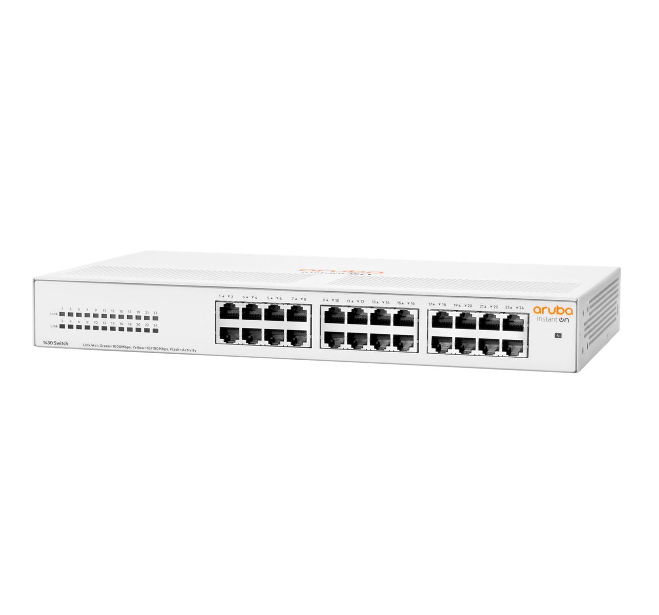 HPE Aruba Networking Aruba Instant On 1430 24G Non gestito L2 Gigabit Ethernet (10/100/1000) 1U Bianco [R8R49A#ABB]
