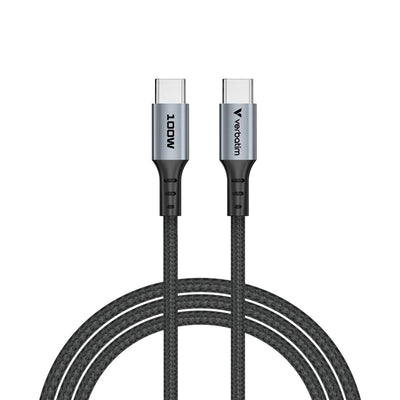 VERBATIM CAVO SYNC CHARGE USB C TO USB C 100W 120 CM [31846]