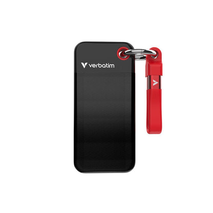 Verbatim Pocket SSD 2 TB USB tipo-C 3.2 Gen 2 (3.1 Gen 2) Nero, Rosso [32196]
