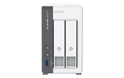 QNAP TS-216G server NAS e di archiviazione Tower Cortex-A Cortex-A55 4 GB 0 TB Bianco [TS-216G]