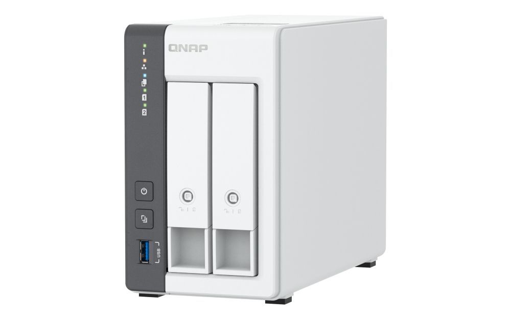 QNAP TS-216G server NAS e di archiviazione Tower Cortex-A Cortex-A55 4 GB 0 TB Bianco [TS-216G]