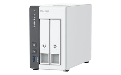 QNAP TS-216G server NAS e di archiviazione Tower Cortex-A Cortex-A55 4 GB 0 TB Bianco [TS-216G]