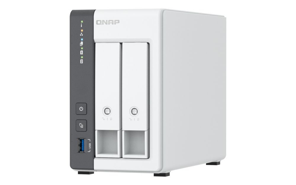 QNAP TS-216G server NAS e di archiviazione Tower Cortex-A Cortex-A55 4 GB 0 TB Bianco [TS-216G]