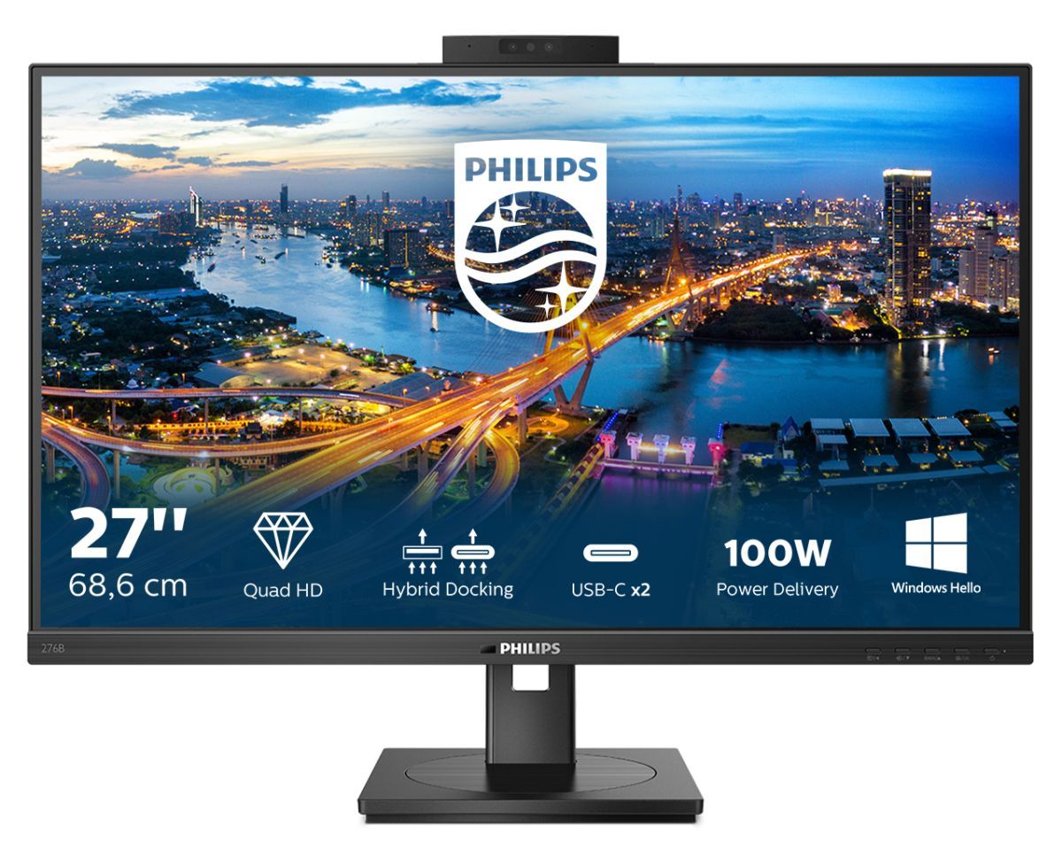 Philips B Line 276B1JH/00 Monitor PC 68,6 cm (27") 2560 x 1440 Pixel Quad HD LCD Nero [276B1JH/00]