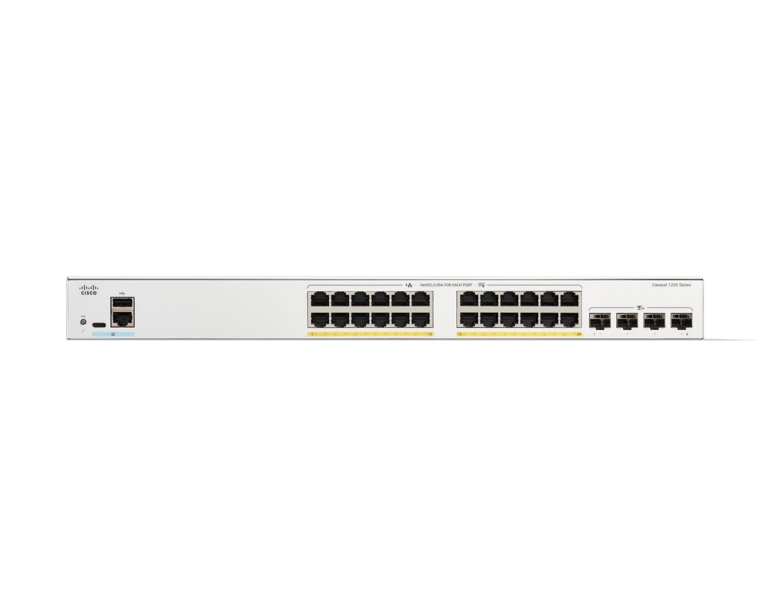 Cisco C1200-24P-4X switch di rete Gestito L2/L3 Gigabit Ethernet (10/100/1000) Bianco [C1200-24P-4X]