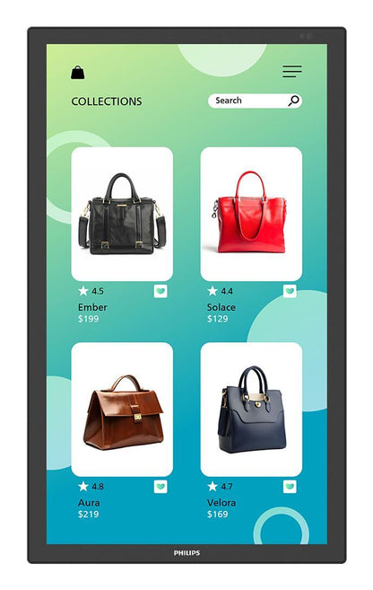 Philips 3000 series 32BDL3751T/00 visualizzatore di messaggi Pannello piatto interattivo 80 cm (31.5") LCD Wi-Fi 350 cd/m Full HD Nero Touch screen Processore integrato Android 24/7 [32BDL3751T/00]