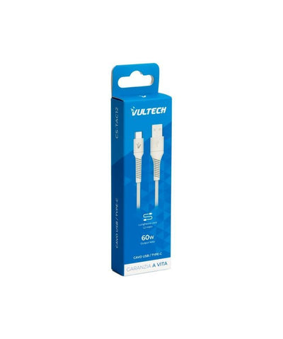 Vultech CS-TAC12WH cavo USB USB 2.0 1,2 m USB A USB C 0,48 Gbit/s 60 W Bianco [CS-TAC12WH]