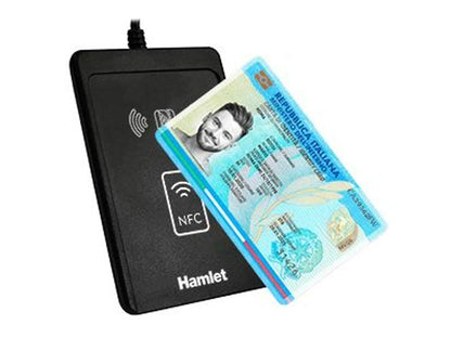 Hamlet HUSCR-CIEP lettore di card readers USB USB 2.0 Nero [HUSCR-CIEP]