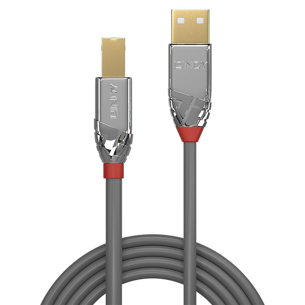 Lindy 36644 cavo USB 5 m USB 2.0 USB A USB B Grigio [LINDY36644]