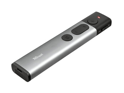 Trust Kazun puntatore wireless RF Alluminio, Nero [23333]