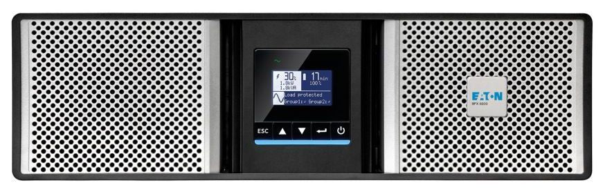 Eaton 9PX Gen2 UPS Netpack, 6000 VA, 6000 W, Input: Hardwired, Outputs: (6) C13, (6) C39, Hardwired, Rack/Tower, 3U [9PX6KIRTNG2]