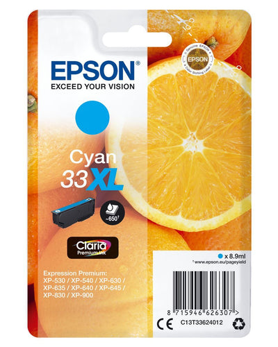 Epson Oranges Inchiostro ciano singolo Claria Premium Arance 33XL [C13T33624012]