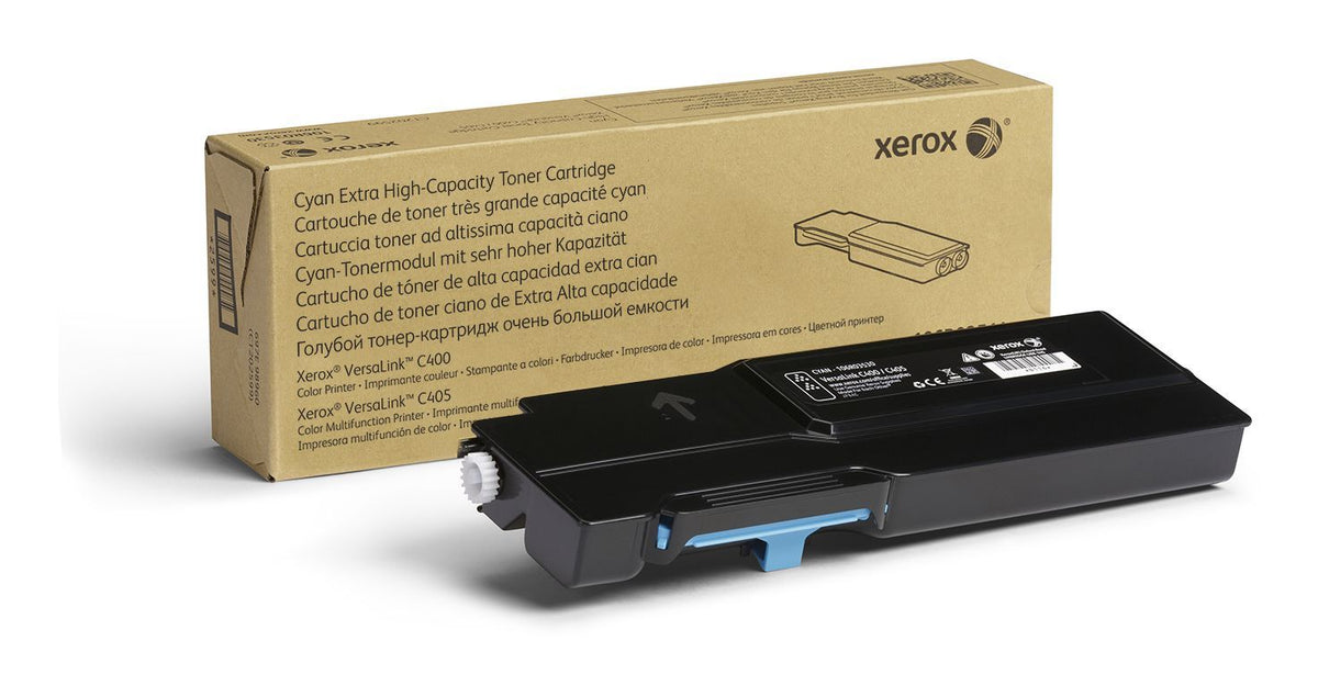 Xerox Cartuccia toner Ciano a Altissima capacità da 8000 Pagine per Stampante a colori  VersaLink C400/multifunzione a colori  VersaLink C405 (106R03530) [106R03530]