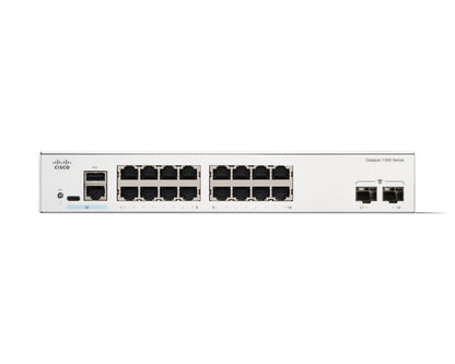 Cisco C1300-16T-2G switch di rete Gestito L2/L3 Gigabit Ethernet (10/100/1000) Bianco [C1300-16T-2G]