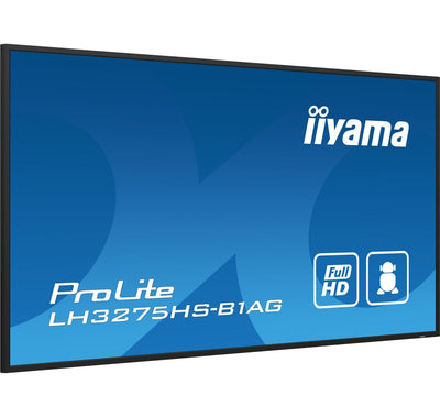 iiyama LH3275HS-B1AG visualizzatore di messaggi Pannello piatto per segnaletica digitale 80 cm (31.5") LCD Wi-Fi 500 cd/m Full HD Nero Processore integrato Android 11 24/7 [LH3275HS-B1AG]