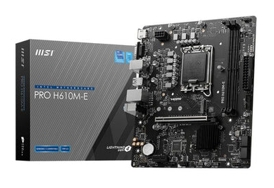 MSI PRO H610M-E scheda madre Intel H610 LGA 1700 micro ATX [PROH610M-E]