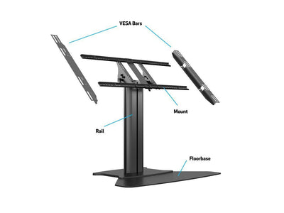 Multibrackets 6799 Supporto per display espositivi 139,7 cm (55") Nero [MB6799]