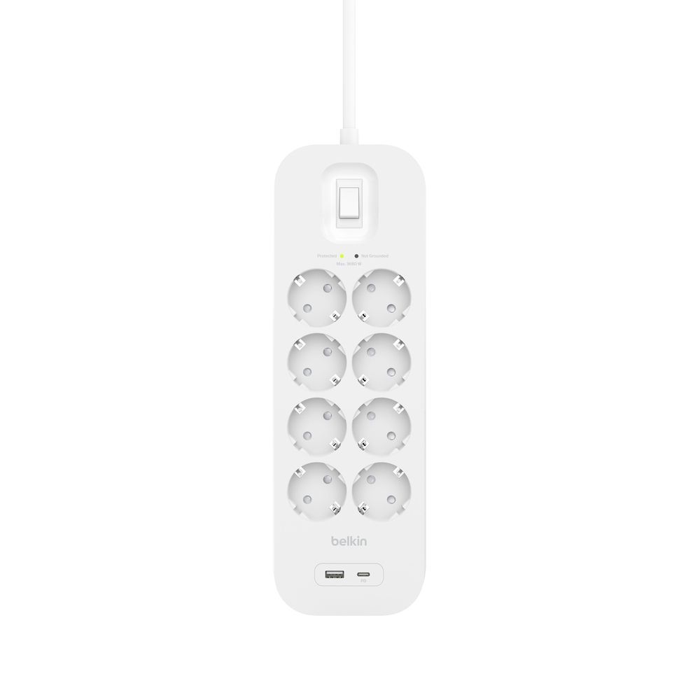 SURGE PROTECTION WITH USB C 8 OUTLET [SRB003VF2M-V2]