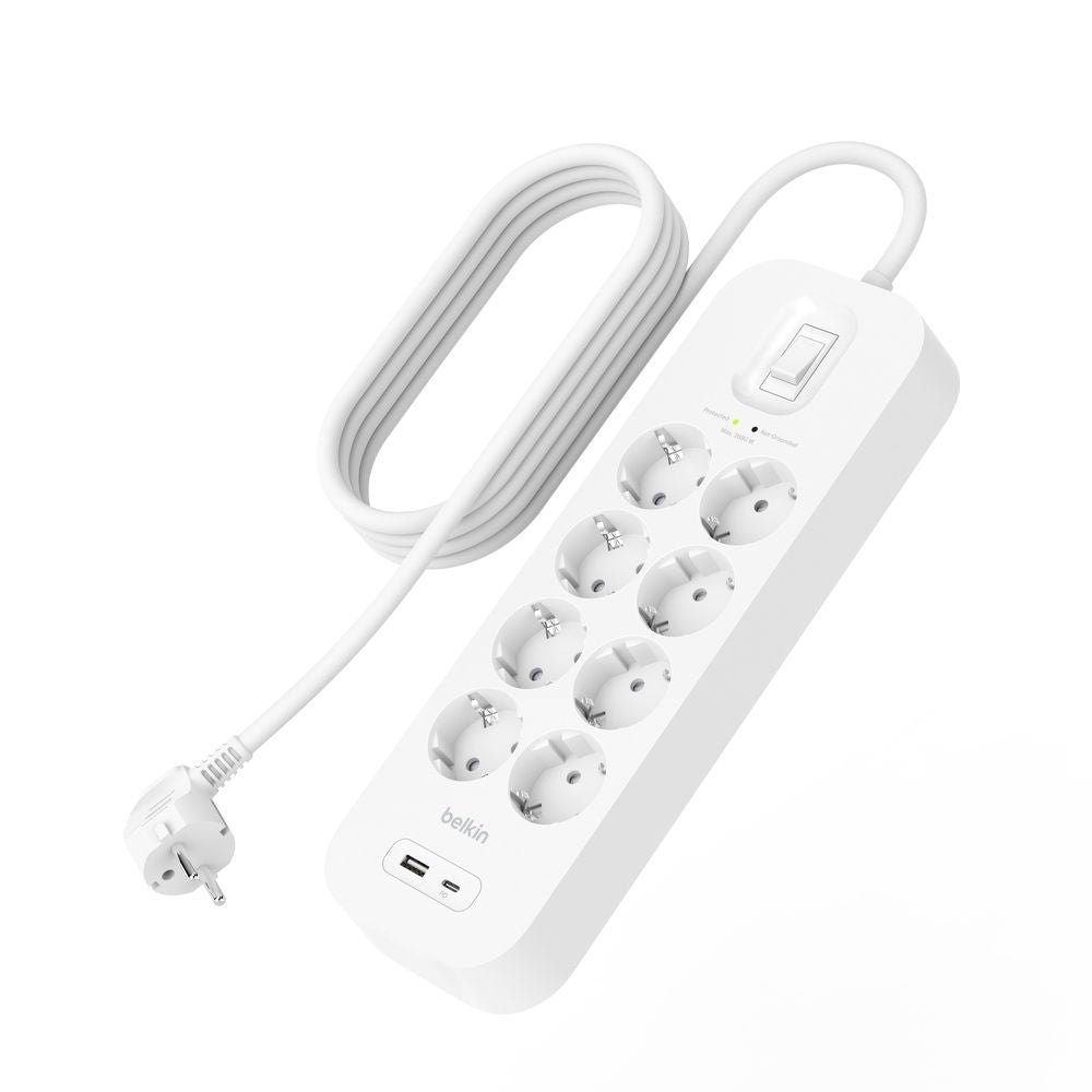 SURGE PROTECTION WITH USB C 8 OUTLET [SRB003VF2M-V2]