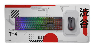 Trust GXT 759 XXL Tappetino per mouse per gioco da computer Nero, Grigio, Rosso, Bianco [25717]