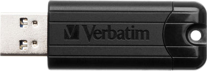 Verbatim PinStripe 128GB USB 3.0 (3.1 Gen 1) Numero di grucce Nero unità flash USB [49319]