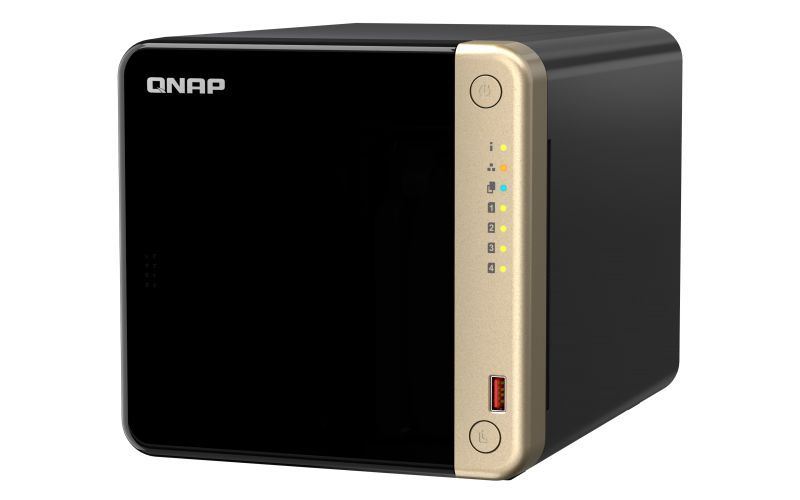 QNAP TS-464 NAS Tower Intel Celeron N5095 8 GB DDR4 0 TB QNAP QTS Nero [TS-464-8G]
