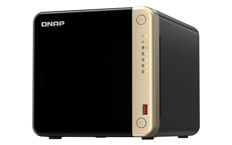 QNAP TS-464 NAS Tower Intel Celeron N5095 8 GB DDR4 0 TB QNAP QTS Nero [TS-464-8G]