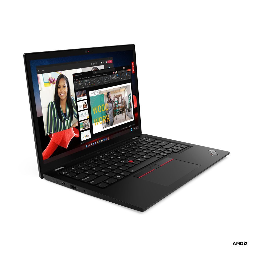 Lenovo ThinkPad L13 AMD Ryzen 5 PRO 7530U Ibrido (2 in 1) 33,8 cm (13.3") Touch screen WUXGA 16 GB DDR4-SDRAM 512 GB SSD Wi-Fi 6E (802.11ax) Windows 11 Pro Nero [21FR000AIX]
