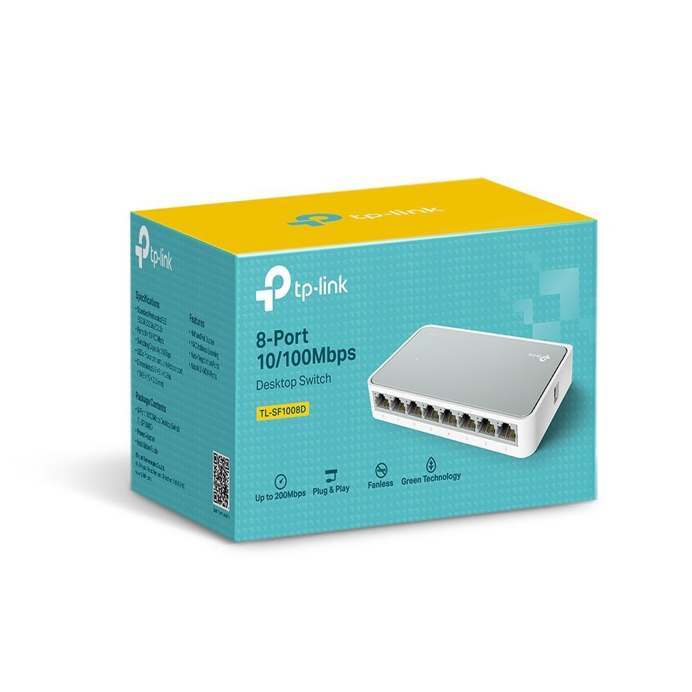 TP-Link TL-SF1008D switch di rete Non gestito Fast Ethernet (10/100) Bianco [TL-SF1008D]