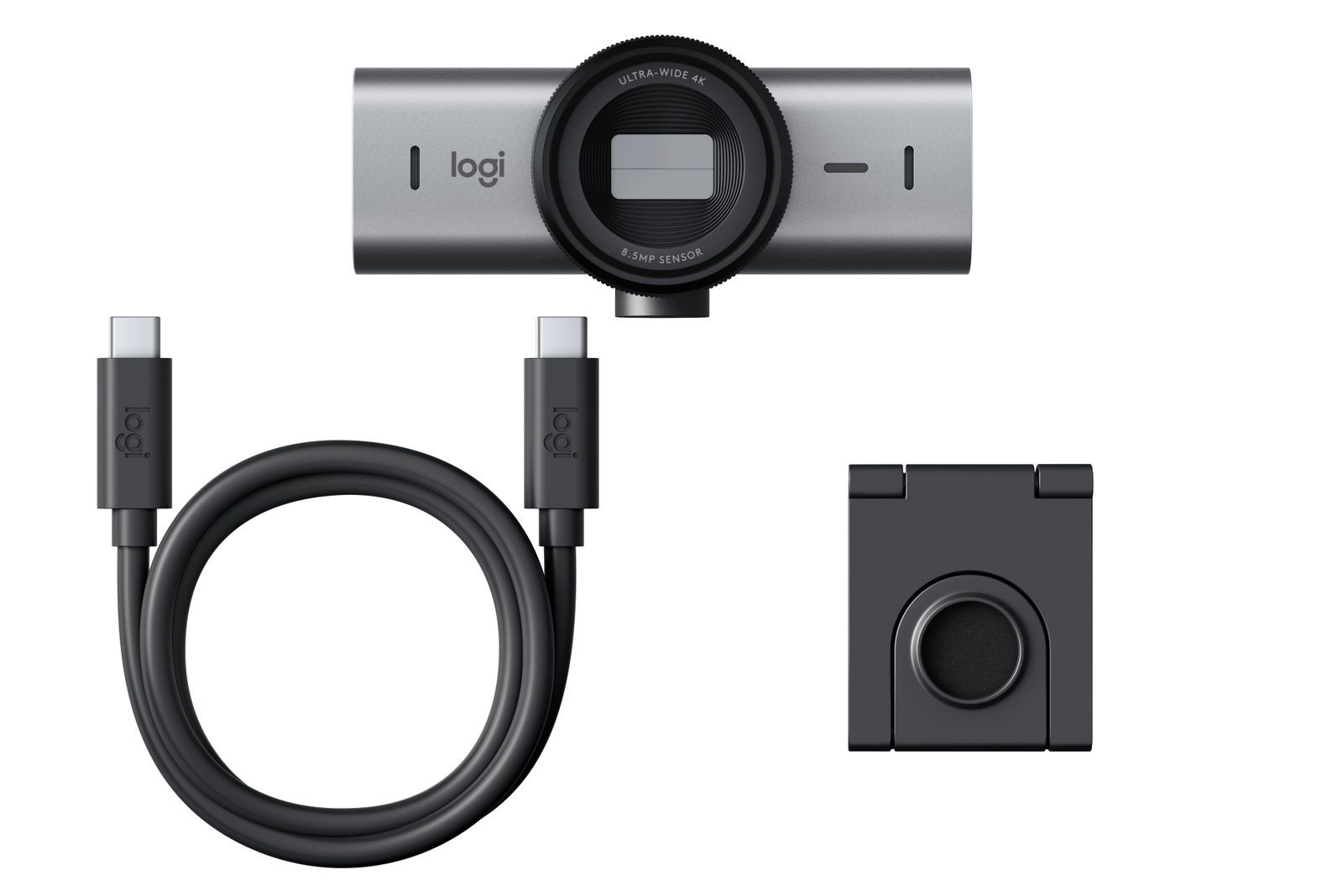 Logitech 960-001530 webcam 8,5 MP 4096 x 2160 Pixel USB 3.2 Gen 1 (3.1 Gen 1) Alluminio, Nero [960-001530]