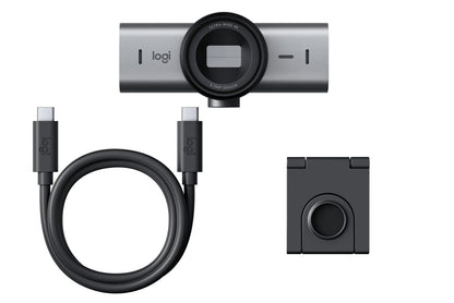 Logitech 960-001530 webcam 8,5 MP 4096 x 2160 Pixel USB 3.2 Gen 1 (3.1 Gen 1) Alluminio, Nero [960-001530]