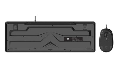 Philips Serie 2000 SPT6207BL/34 tastiera Mouse incluso Universale USB QWERTY Inglese Nero [SPT6207BL/34]