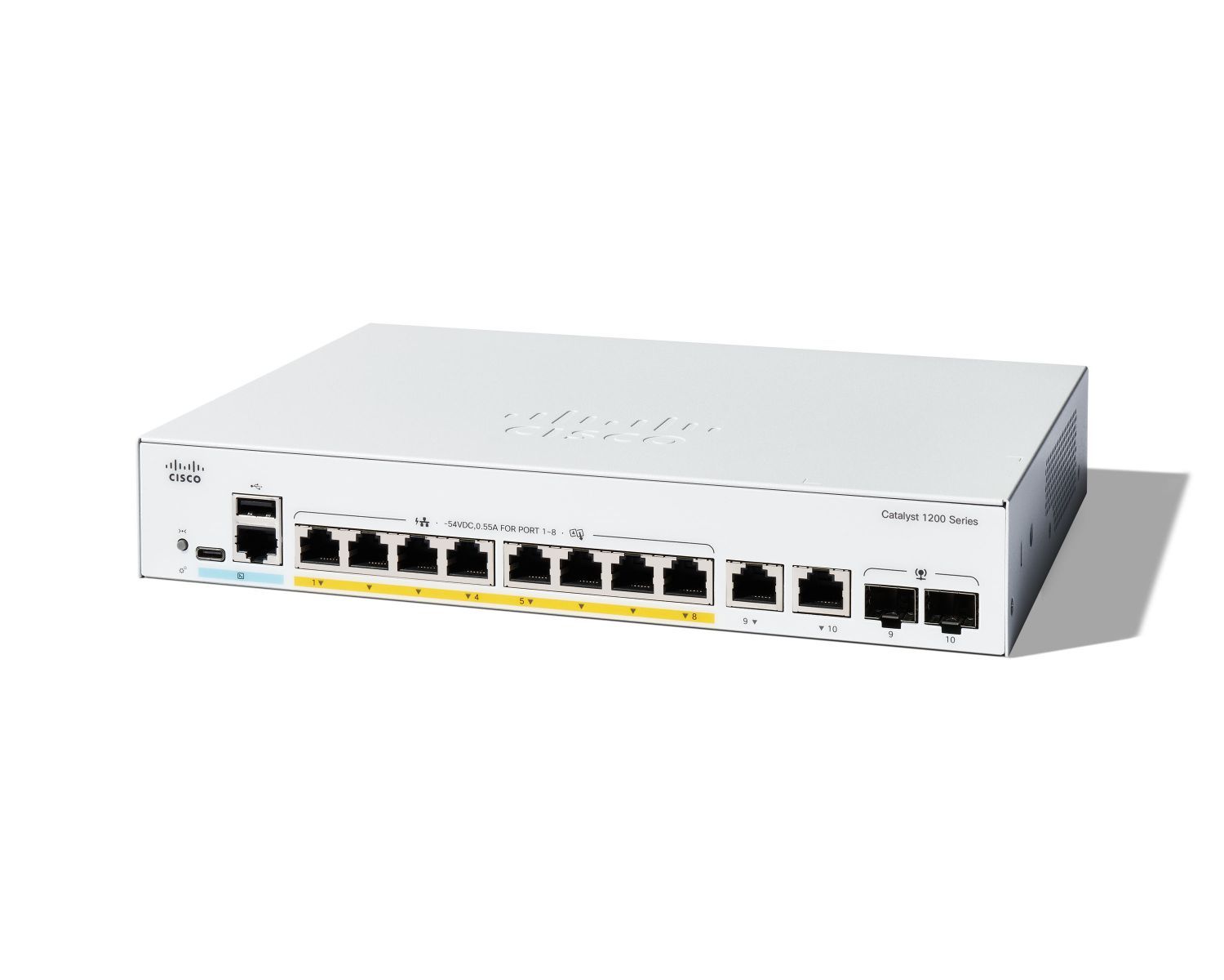Cisco C1200-8P-E-2G switch di rete Gestito L2/L3 Gigabit Ethernet (10/100/1000) Bianco [C1200-8P-E-2G]