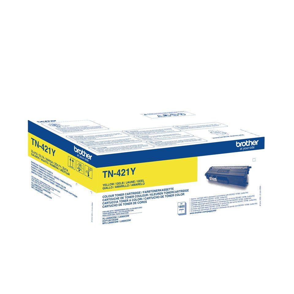 Brother TN-421Y cartuccia toner 1 pz Originale Giallo [TN421Y]