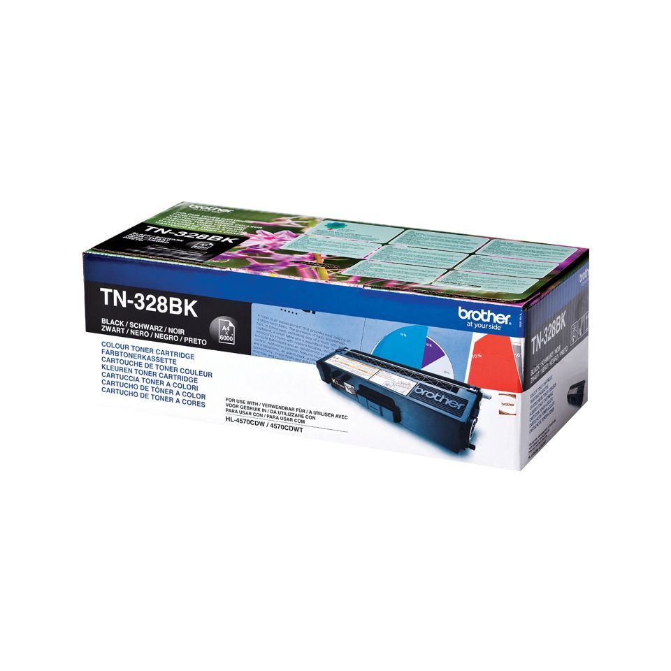 Brother TN-328BK cartuccia toner 1 pz Originale Nero [TN328BK]