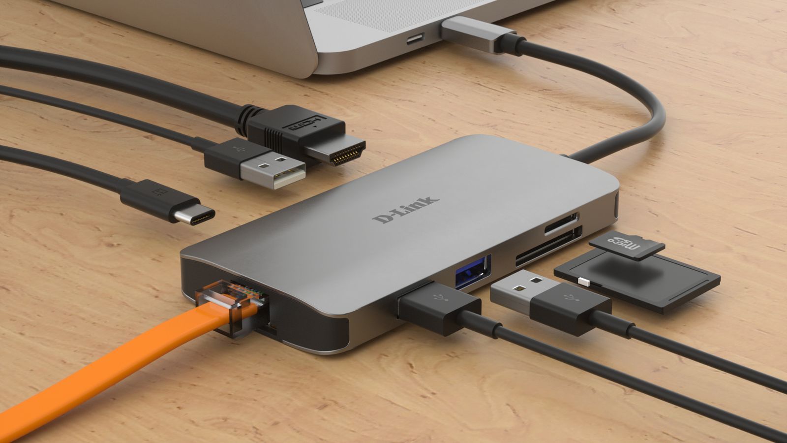 D-Link DUB-M810 replicatore di porte e docking station per laptop Cablato USB 3.2 Gen 1 (3.1 Gen 1) Type-C Alluminio [DUB-M810]