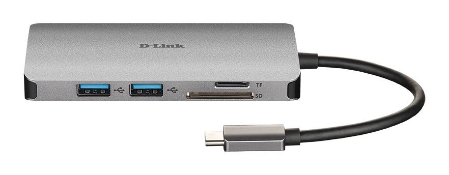 D-Link DUB-M810 replicatore di porte e docking station per laptop Cablato USB 3.2 Gen 1 (3.1 Gen 1) Type-C Alluminio [DUB-M810]