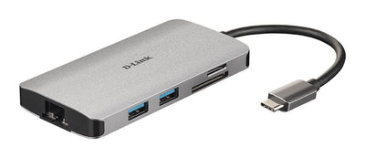 D-Link DUB-M810 replicatore di porte e docking station per laptop Cablato USB 3.2 Gen 1 (3.1 Gen 1) Type-C Alluminio [DUB-M810]