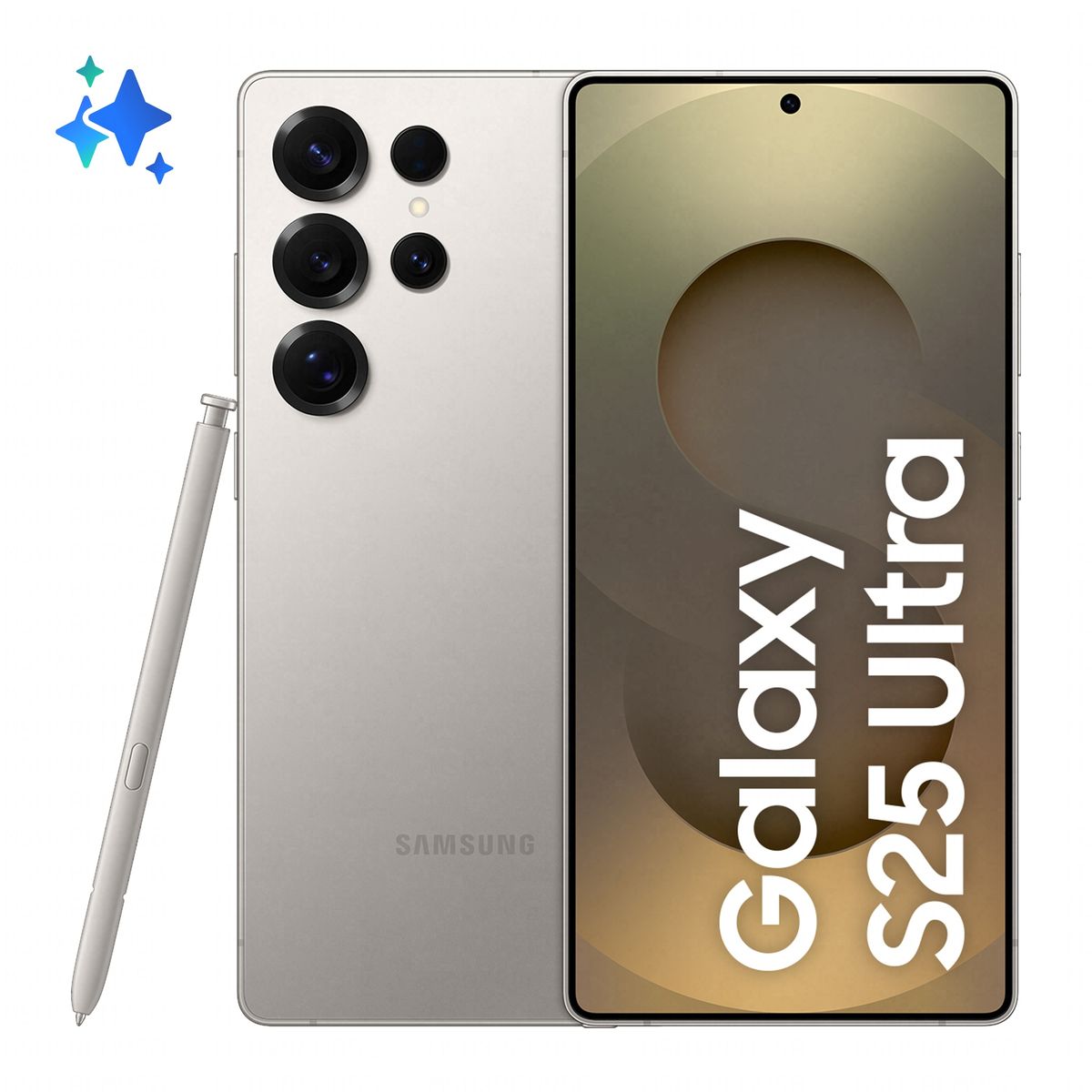 Samsung Galaxy S25 Ultra Smartphone AI, Display 6.9'' QHD+ Dynamic AMOLED 2X, Fotocamera 200MP, RAM 12GB, 256GB, 5.000 mAh, Titanium Gray [SM-S938BZTDEUE]