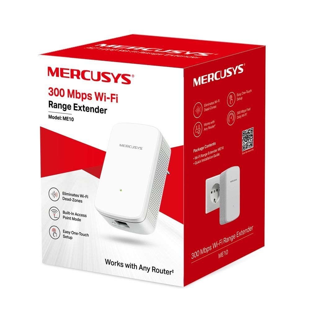 Mercusys ME10 moltiplicatore di rete Ripetitore di rete Bianco 10, 100 Mbit/s [ME10]