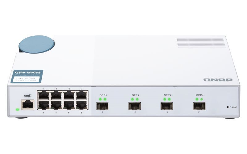 QNAP QSW-M408S switch di rete Gestito L2 Gigabit Ethernet (10/100/1000) Bianco [QSW-M408S]