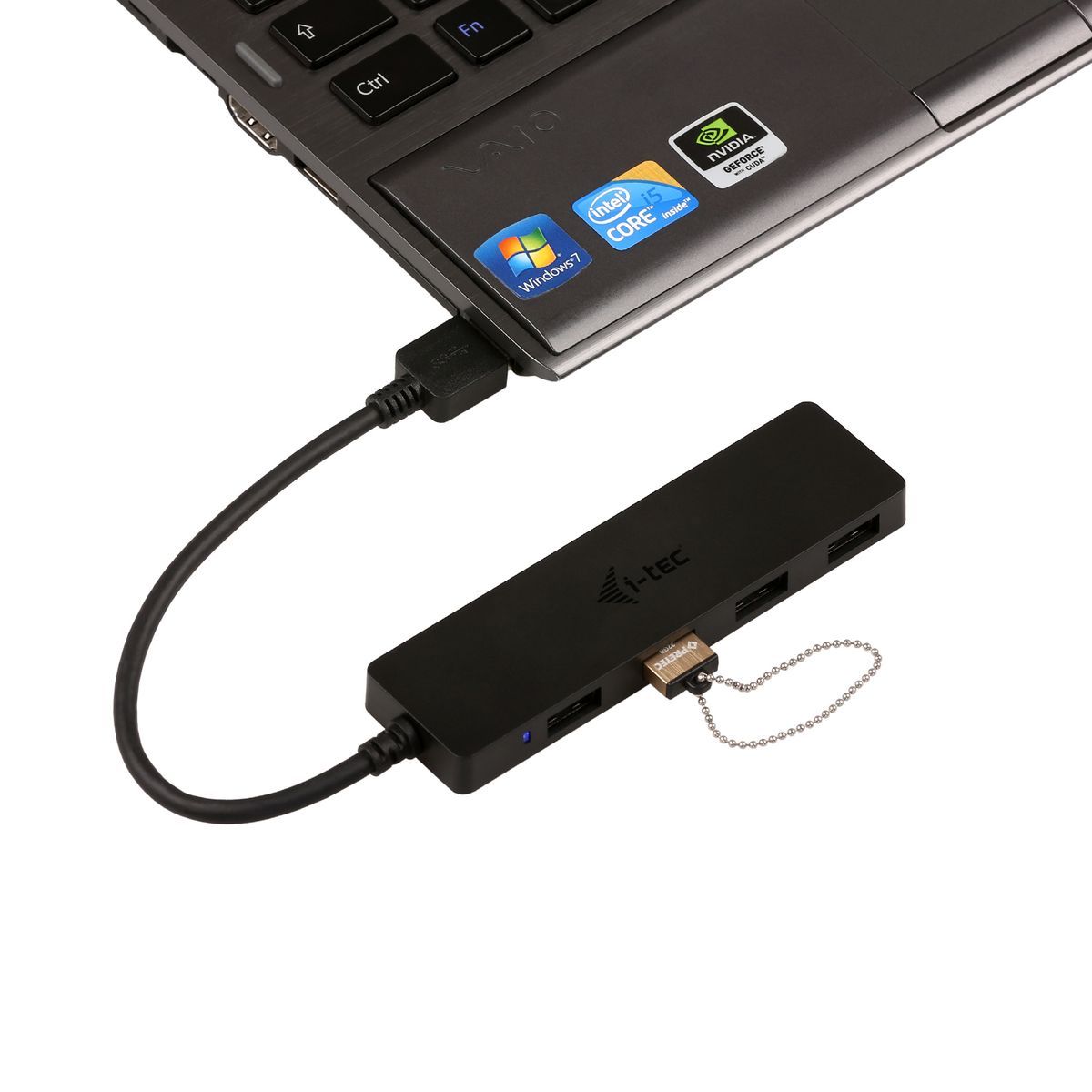 i-tec Advance U3HUB404 hub di interfaccia USB 3.2 Gen 1 (3.1 Gen 1) Type-A 5000 Mbit/s Nero [U3HUB404]