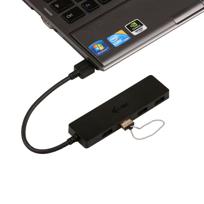 i-tec Advance U3HUB404 hub di interfaccia USB 3.2 Gen 1 (3.1 Gen 1) Type-A 5000 Mbit/s Nero [U3HUB404]