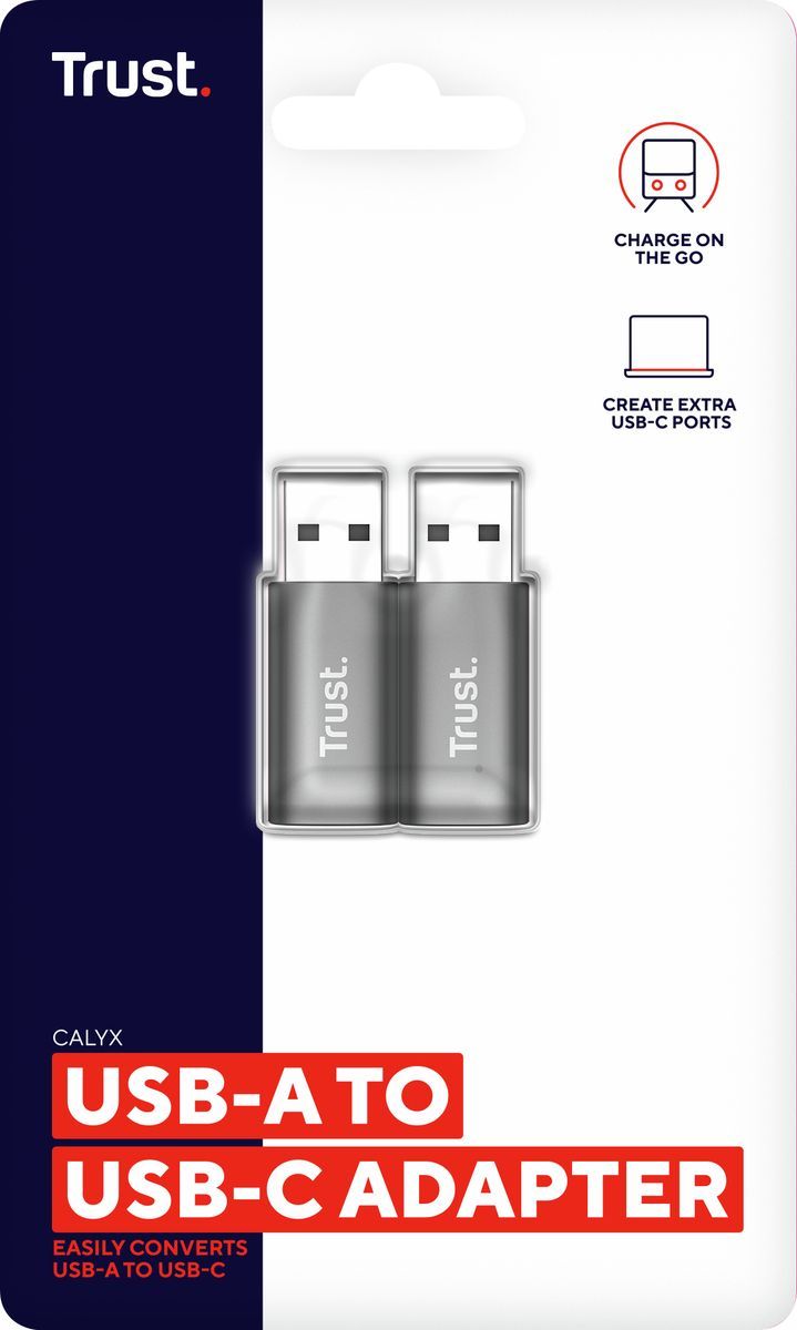 Trust Calyx USB Type-C USB Type-A Grigio [25573]
