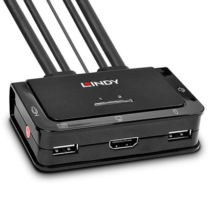 Lindy 42340 switch per keyboard-video-mouse (kvm) Nero [LINDY42340]