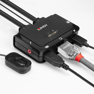 Lindy 42340 switch per keyboard-video-mouse (kvm) Nero [LINDY42340]