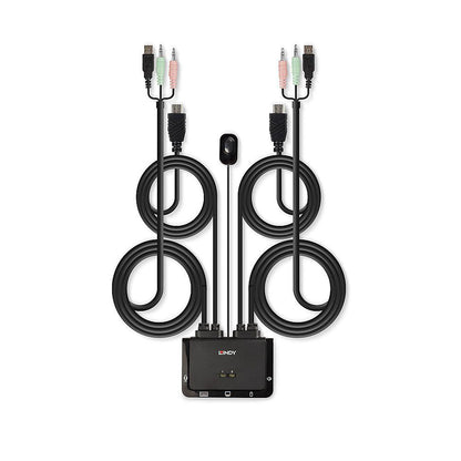 Lindy 42340 switch per keyboard-video-mouse (kvm) Nero [LINDY42340]